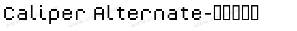Caliper Alternate字体转换